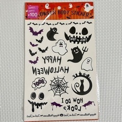 【お話し中】（新品未開封）3coins ハロウィン ボディステッカー