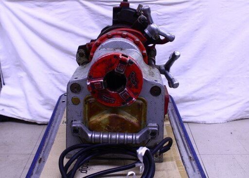 ●REX レッキス N40A3 パイプねじ切り機 100V パイプマシン パイプカッター ねじ加工 電動工具 通電確認のみ【10809828】