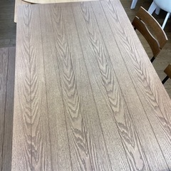 KI-33【新入荷　アウトレット】インテリアコア　アイアン×オーク材　ベンチダイニング4点セット　ブラウン