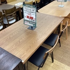 KI-33【新入荷　アウトレット】インテリアコア　アイアン×オーク材　ベンチダイニング4点セット　ブラウン