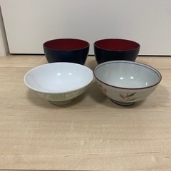 お椀、茶碗　４点