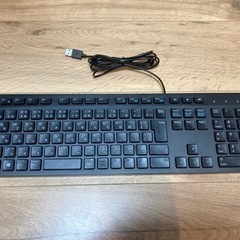 美品 DELL 有線 フラット キーボード 日本語 デル