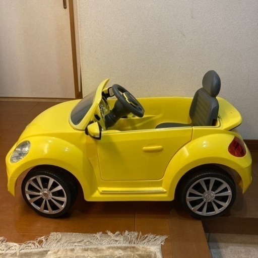 子供用電動自動車　ビートル　黄色　動作問題無し