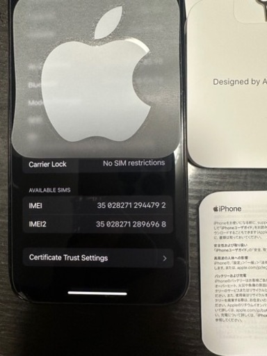 iPhone13pro 256GB 残債無、simフリー　美品