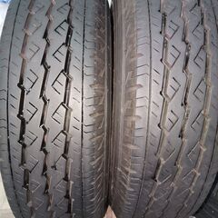 ☆ブリヂストン サマータイヤ☆アルミホイール付き☆ 2022年製 195/80/15R☆107/105L LT☆ ハイエース☆キャラバン☆