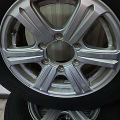 ☆ブリヂストン サマータイヤ☆アルミホイール付き☆ 2022年製 195/80/15R☆107/105L LT☆ ハイエース☆キャラバン☆