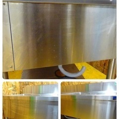 1090-0) マルゼン 業務用 ステンレス 2槽シンク BS2-156