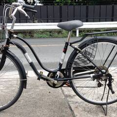 サカモトテクノPURPLE　TOWN　自転車　26型　6段変速　...
