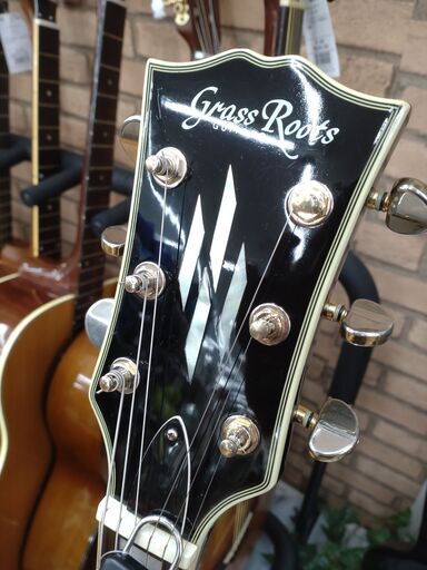 Grass Roots ブラック エレキギター レスポール カスタム モデル ESP