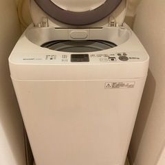 【お譲り先決まりました】SHARP 洗濯機 ES-GES5N