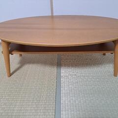 【決定】楕円形状ローテーブル