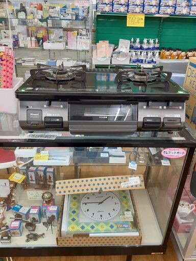 【ドリーム川西店】中古家電/2019年製/リンナイ/ガステーブル/RTE594BK2L/LPガス【御来店限定