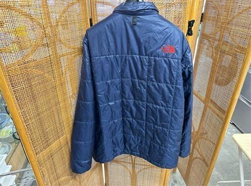 ノースフェイス インナー ダウンジャケット Mサイズ NP61207 ネイビー×レッド THE NORTH FACE 古着 現状品  札幌市白石区 白石店