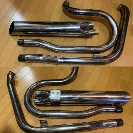2IN1マフラー ダイナ FXD ハーレーダビッドソン