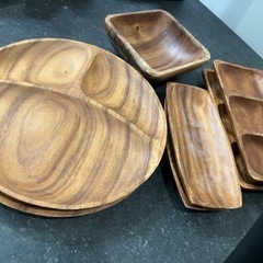 ウッド　食器　アカシア　お皿　木　木製食器