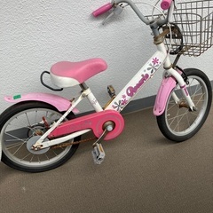 16インチ子ども用自転車（ピンク）