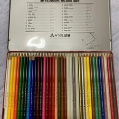 色鉛筆　三菱鉛筆　３６色　欠番あり　中古