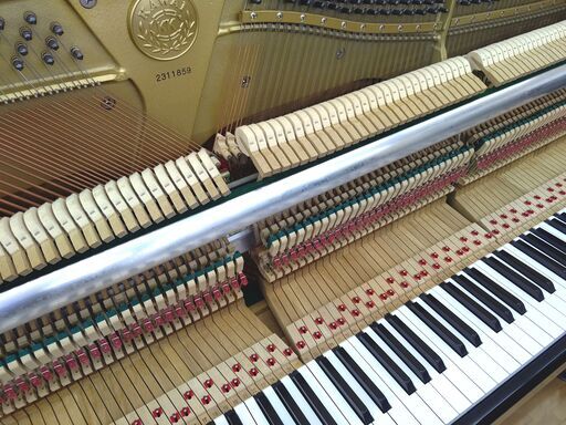 カワイ KU-10AT(消音機能付き) 内部調整 / 外装研磨美装 / 調律済  