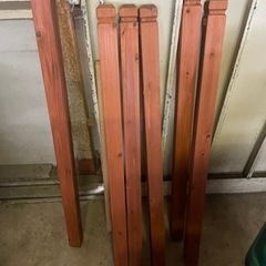 フェンスの柱　5本