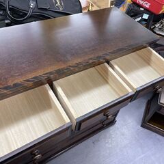 北海道民芸家具 6段チェスト 整理タンス 箪笥 収納 和家具 カバ材 札幌市手稲区