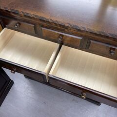 北海道民芸家具 6段チェスト 整理タンス 箪笥 収納 和家具 カバ材 札幌市手稲区