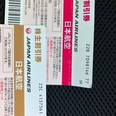 【ネット決済・配送可】JAL 株主優待券　2枚セット　送料無料