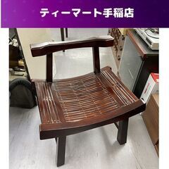 木＋竹 一人掛けチェア 幅60×奥行45×高さ61ｃｍ バンブー...