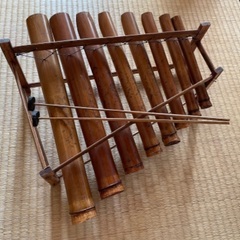 オシャレな木琴✨おもちゃ？インテリア竹でできた優しい音のする木琴です。