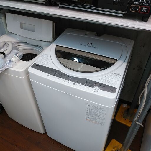 SALE！3か月間保証☆配達有り！9091円(税別）東芝 6㎏ 全自動 洗濯機 2021年製 ホース付き