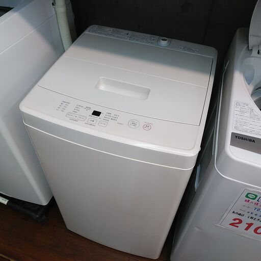 3か月間保証☆配達有り！14000円(税別）無印良品 5㎏ 全自動 洗濯機 2019年製 ホース付き