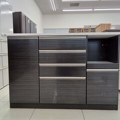 ★ジモティ割あり★ 近藤産業 レンジ台 グレー調 H97×D50×W140 クリーニング済み HJ659