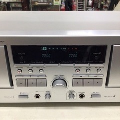 未使用品　TEAC  カセットデッキ ダブルオートリバース シルバー WR-890R