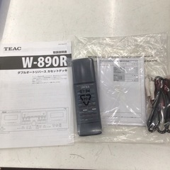 未使用品　TEAC  カセットデッキ ダブルオートリバース シルバー WR-890R