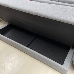 ジモティ来店特価！！】3人掛けソファー グレー クッション