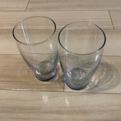 ガラス コップ 2個セット 美品