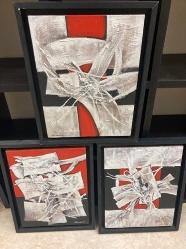 絵画　油絵　3種