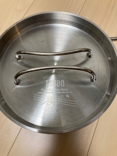最安値！TSBBQ ライトステンレス　ハーフダッチオーブン　ミラー仕上げ　8インチ