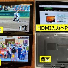 東芝 22型 液晶TV : 22RE2（地上/BS/110CS）