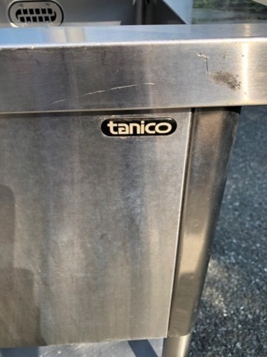 ⭐︎中古品 タニコ ソイルド2槽シンク(ダクト付き) 1430×750×820mm  