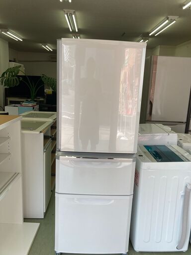 【リサイクルショップ　ピカソ　小松原】2020年製 三菱電機 Mitsubishi Electric3ドア  右開きタイプ  335L 冷蔵庫 MR-C34E★2545★