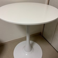 人気の丸テーブル チューリップテーブル ホワイト(美品)