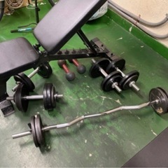 ベンチプレス　セット　プレート　合計５０枚