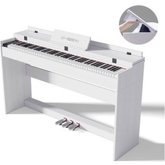 【新品】電子ピアノ 88鍵盤 ホワイト 