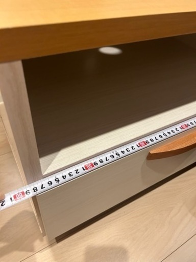 テレビ台【使用期間1年】 モダンデザイン テレビ台 ダークブラウン使用