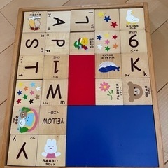 アルファベット 積み木 知育玩具