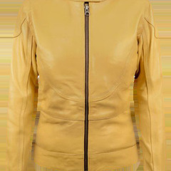 袖ファスナー付き羊革ライダージャケット Sheep Leather Jacket with