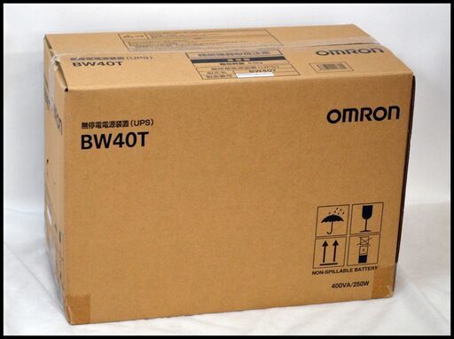 未使用 オムロン UPS BW40T 無停電電源装置（出力容量400VA/250W） 停電、瞬停対策に