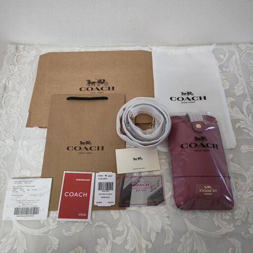新品未使用　コーチスマホショルダー