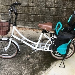 子供乗せ自転車 フィデース fides 20インチ シマノ6段変速 オートライト チャイルドシート付き