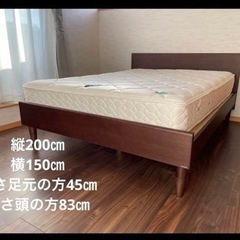 購入価格27万円)セミダブルベット2点セット[美品]
